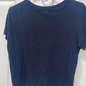 Basic black crop top